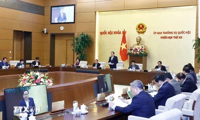 At the 40th session of the National Assembly Standing Committee on December 10. (Photo: VNA)