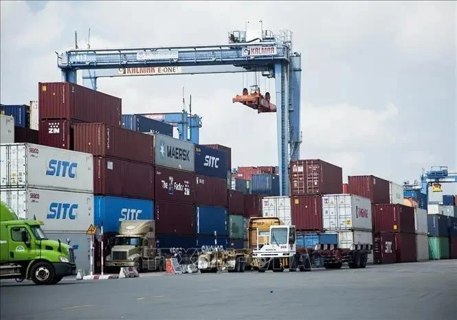 Trade activities at Cat Lai port in Ho Chi Minh City (Photo: VNA)