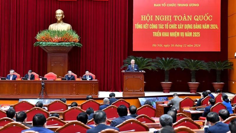 Party General Secretary To Lam speaks at the event (Photo: NDO)