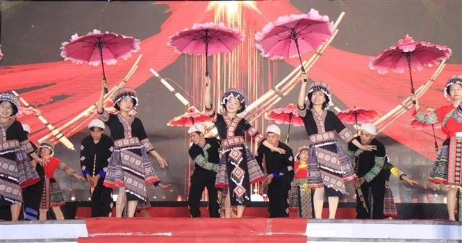 A performance at the opening ceremony of the festivals (Photo: VNA)