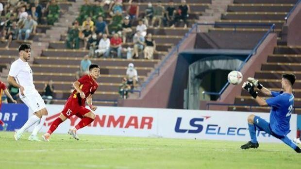 In the match (Photo: VNA) 