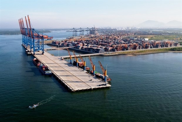 Cai Mep-Thi Vai seaport cluster in the southern province of Ba Ria-Vung Tau. (Photo: VNA)