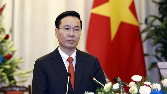 Vietnamese State President Vo Van Thuong (Photo: VNA) 