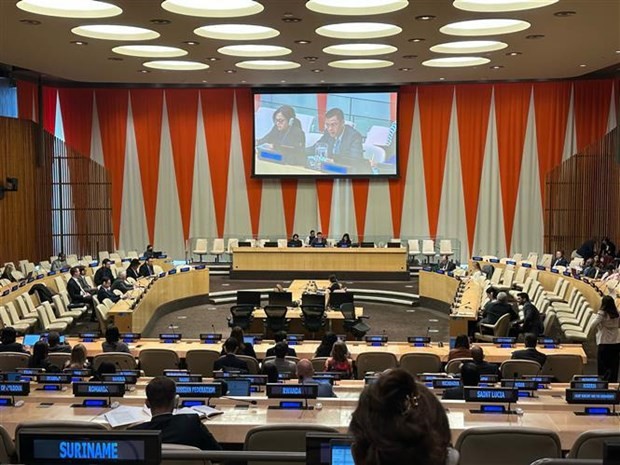Participants at the meeting to celebrate the International Mother Earth Day in 2023 (Photo: VNA)