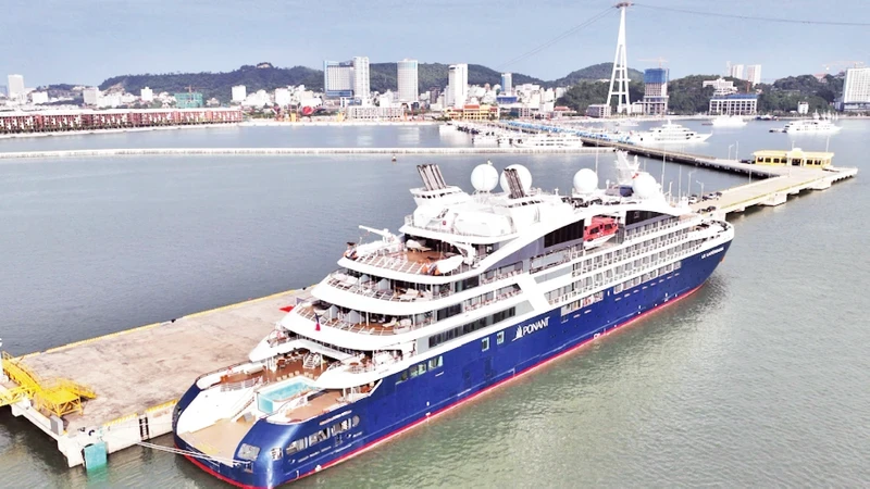The number of international visitors to Quang Ninh by sea has been increasing.