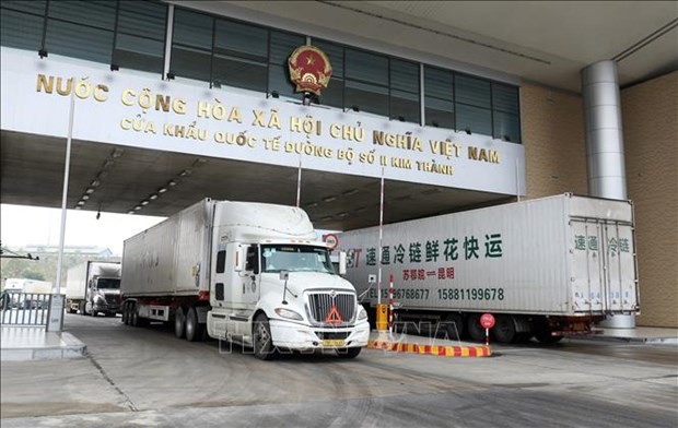 At the Kim Thanh II International Border Gate. (Photo: VNA)