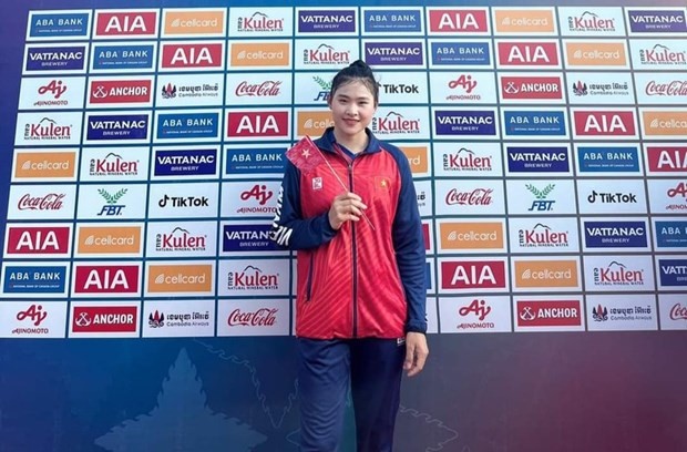 Canoeist Diep Thi Huong (Photo: VNA)