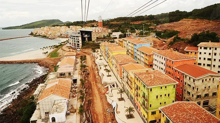 A project on coastal land reclamation services and real estate. (Photo: NAM ANH) 