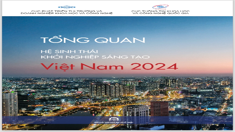 The cover of Vietnam's innovative startup ecosystem overview report.