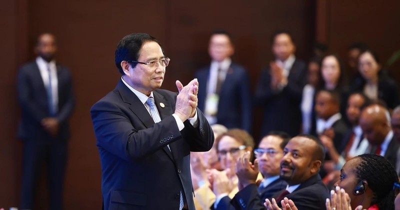 PM Pham Minh Chinh at the fourth P4G) Summit in Hanoi (Photo: VNA) 