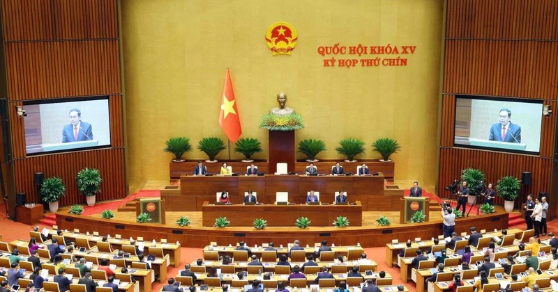 At the opening ceremony of the 15th NA's 9th session (Photo: VNA)