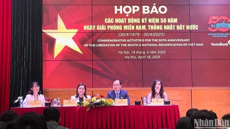 Press briefing on activities marking the 50th anniversary of Southern Liberation and National Reunification.