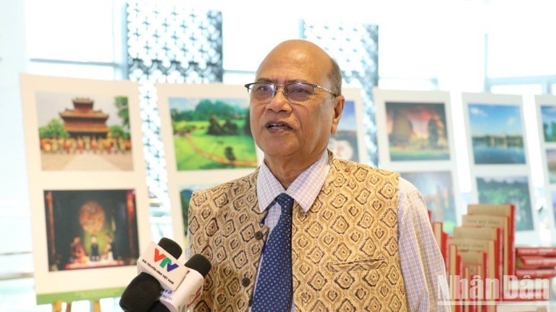 Pallab Sengupta, Member of the Politburo, in charge of foreign affairs of the Communist Party of India, President of the All India Peace and Solidarity Organisation (AIPSO), President of the World Peace Council.