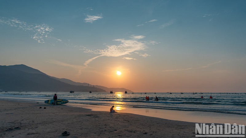Sunrise over Man Thai Beach.