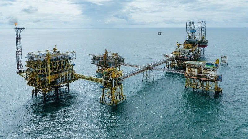 Offshore oil and gas platform operated by Petrovietnam.