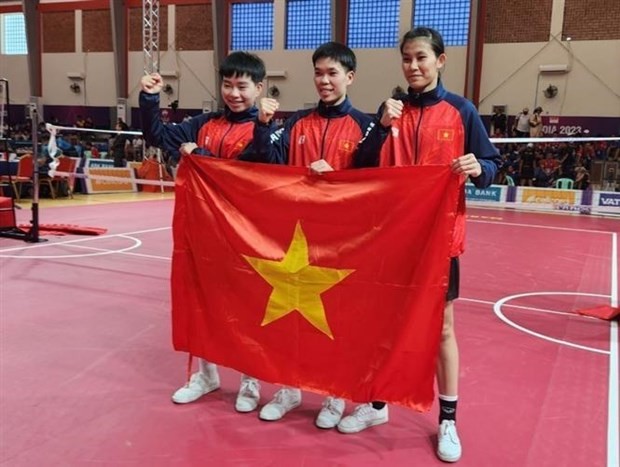 SEA Games 32: Vietnam sweeps wrestling, sepak takraw with three gold