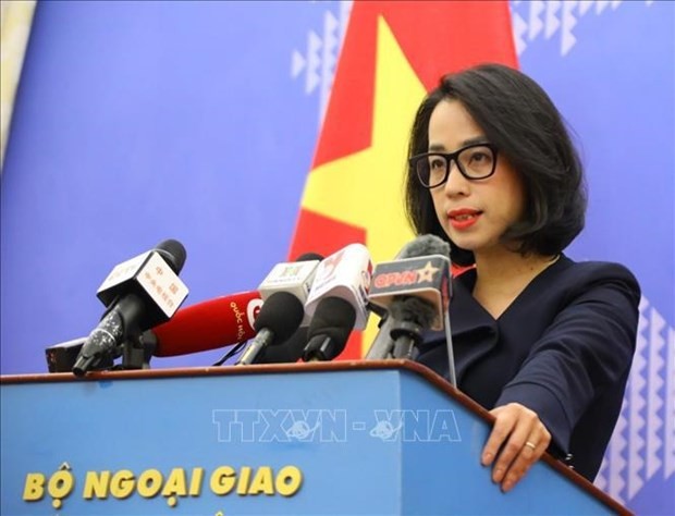 Spokeswoman of the Ministry of Foreign Affairs Pham Thu Hang (Photo: VNA)