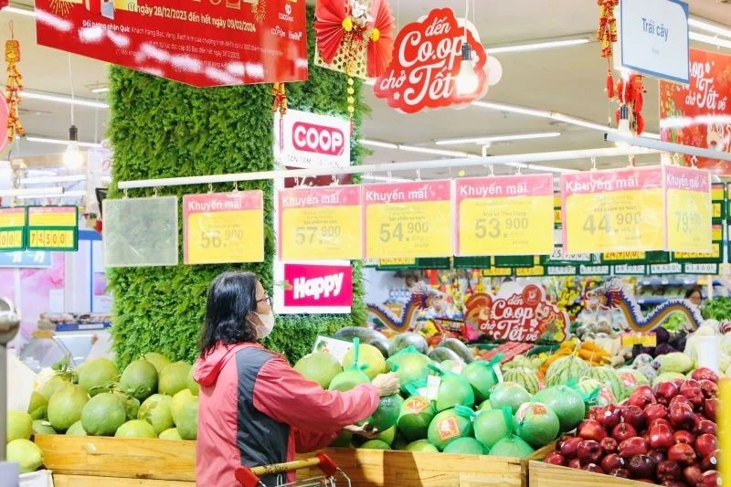 Bringing plums into the Saigon Coop system.