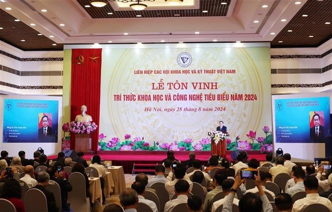 National Assembly Chairman Tran Thanh Man addresses the event (Photo: VNA)