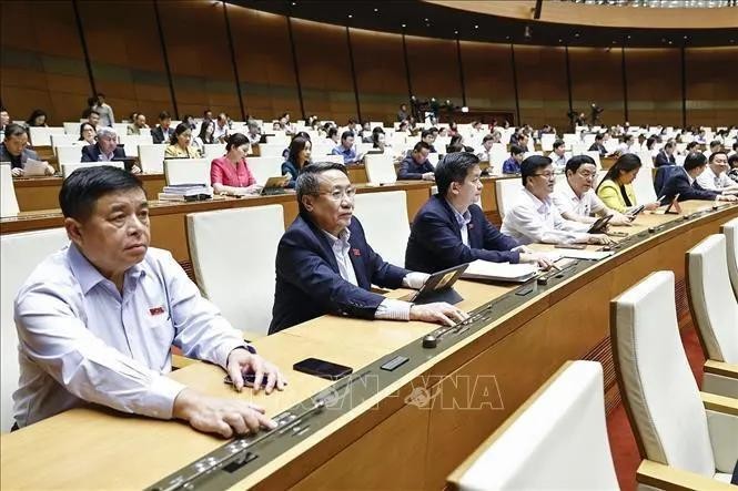 At the 8th session of the 15th National Assembly. (Photo: VNA)