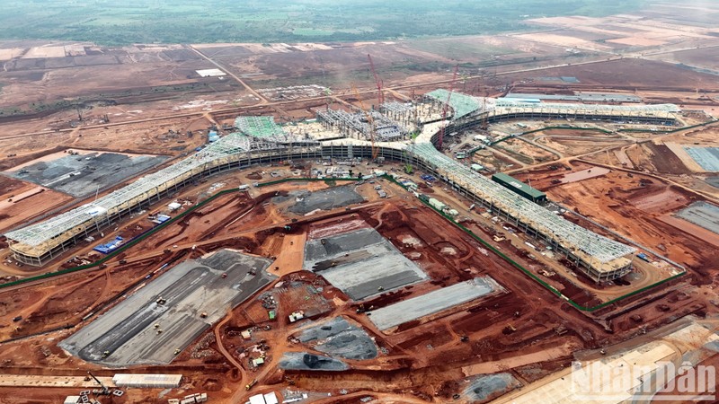 The passenger terminal considered the "heart" of the Long Thanh Airport project Phase 1, is being accelerated.