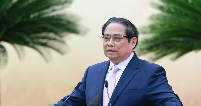 Prime Minister Pham Minh Chinh speaks at the conference. (Photo: VNA)