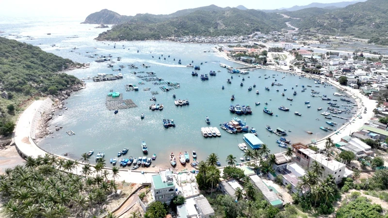 Vinh Hy Bay, Vinh Hai Commune, Ninh Hai District is one of the four most beautiful and pristine bays in Vietnam, a famous tourist attraction of Ninh Thuan Province, attracting millions of domestic and international tourists to visit and relax every year. (Photo: NGUYEN TRUNG)