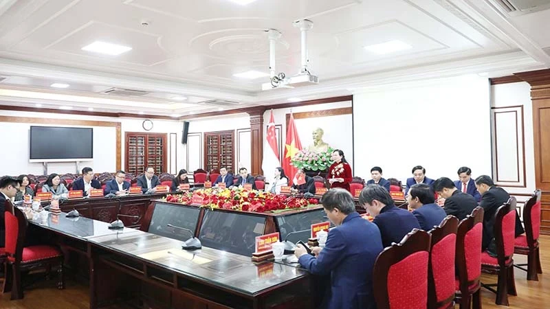 Delegates attending the working session.