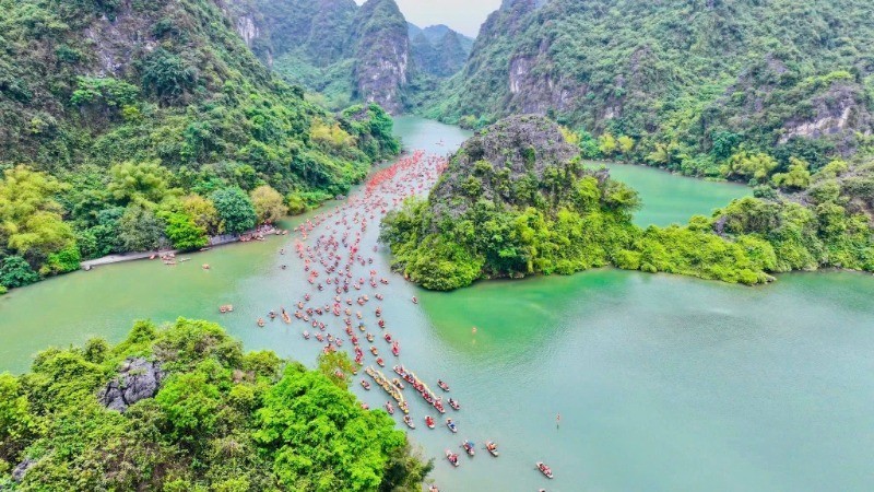 Trang An Festival 2025 – Spreading the values of millennia-old heritage. (Photo: Ninh Binh Provincial Department of Tourism)
