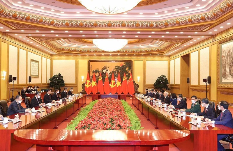 At the talks (Photo: VNA)