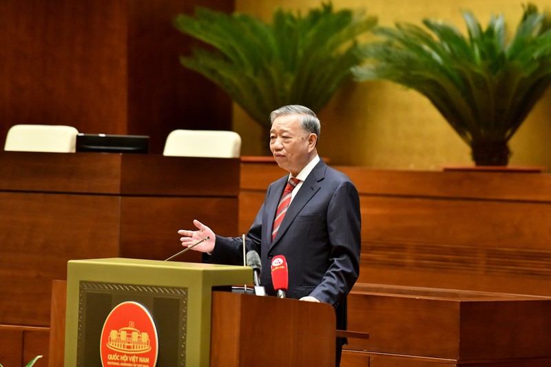 Party General Secretary To Lam speaks at the conference on December 1. (Photo: NDO)