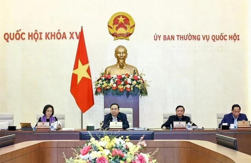 National Assembly Chairman Tranh Thanh Man speaks at a session of the Standing Committee. (Photo: VNA)