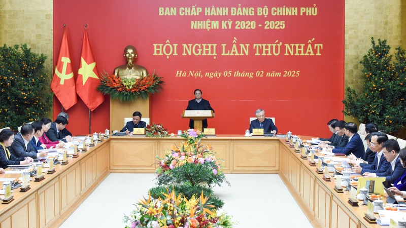 The first meeting of the Government’s Party Committee in the 2020-2025 tenure in Hanoi on February 5