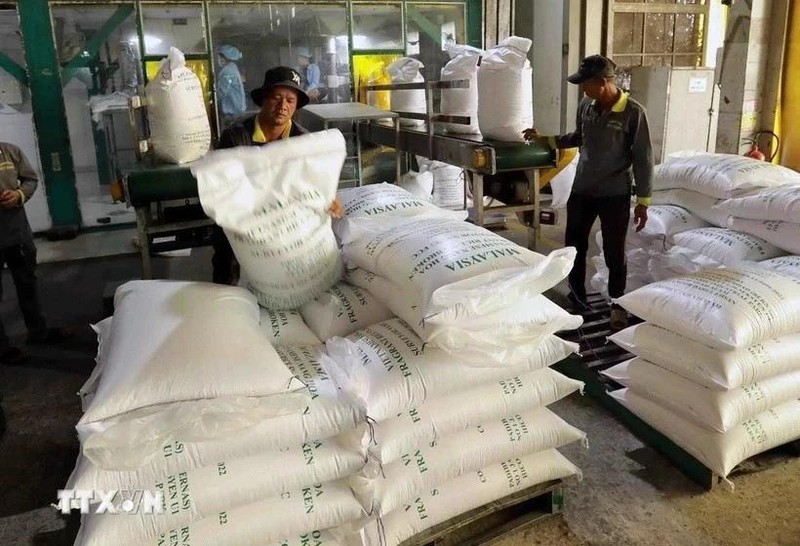 Export rice products of Vinh Phat Rice Company in An Giang province. (Photo: VNA)