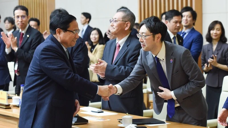 Prime Minister Pham Minh Chinh and delegates at the event (Photo: VNA)