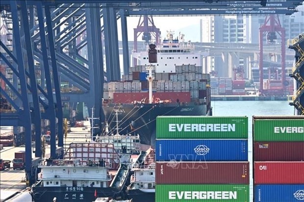 Trade between Vietnam and Hong Kong grows 11.8% each year during the 2017-2021 period. (Photo: VNA)