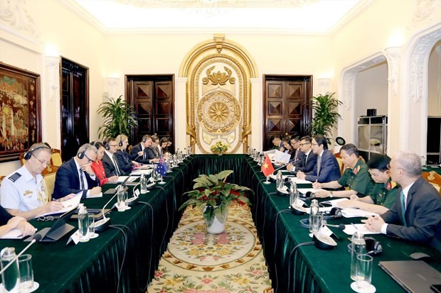 Participants at the 8th diplomatic – defence strategic dialogue at the deputy ministerial level between Vietnam and Australia. (Photo: VNA) 