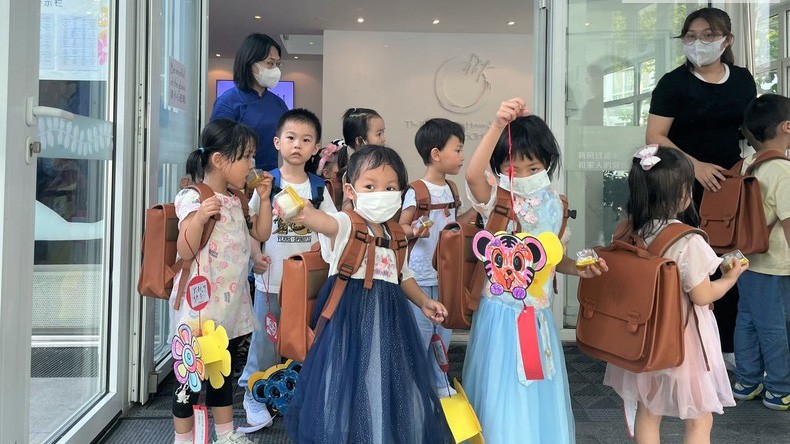 A kindergarten in Beijing. (Photo: HUU HUNG)