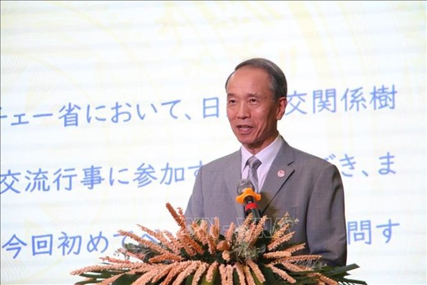 Ono Masuo, Consul General of Japan in Ho Chi Minh City, speaks at the programme (Photo: VNA) 