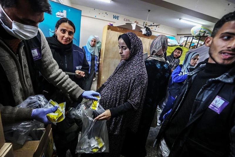 Humanitarian supplies for the people of Gaza are very limited. (Photo: WFP)