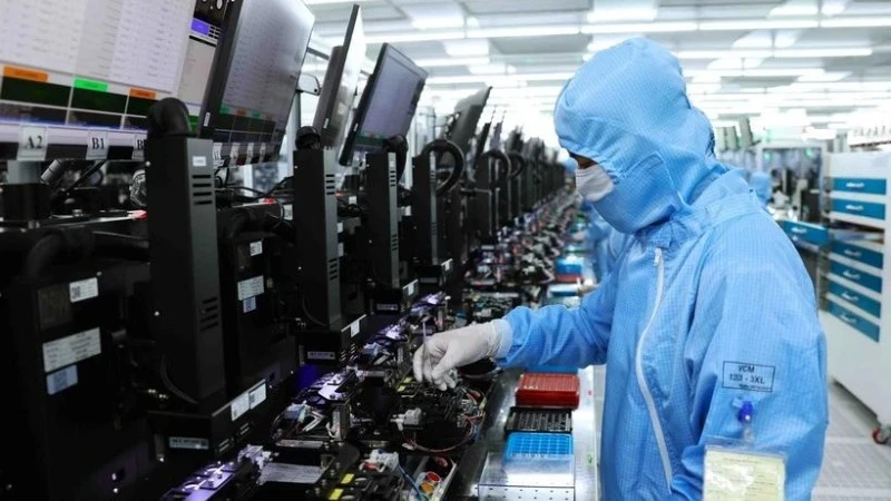 Production line of a foreign-invested company in Phuc Son Industrial Park, Ninh Binh Province. (Illustrative image: VNA)