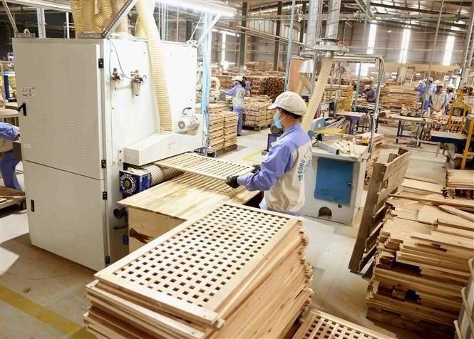 Vietnam's wood and wood product exports surpassed 16.2 billion USD in 2024, with the US market contributing 56% of the total revenue. (Photo: VNA)