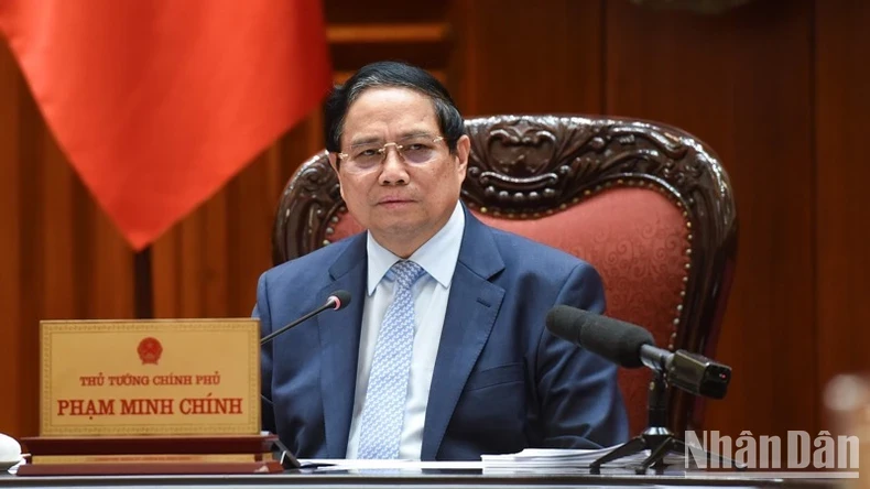 PM Pham Minh Chinh speaks at the event. (Photo: NDO)