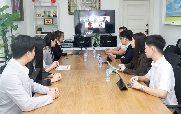 A hybrid congress of the Vietnamese Students' Association in Singapore takes place on December 17. (Photo: VNA)