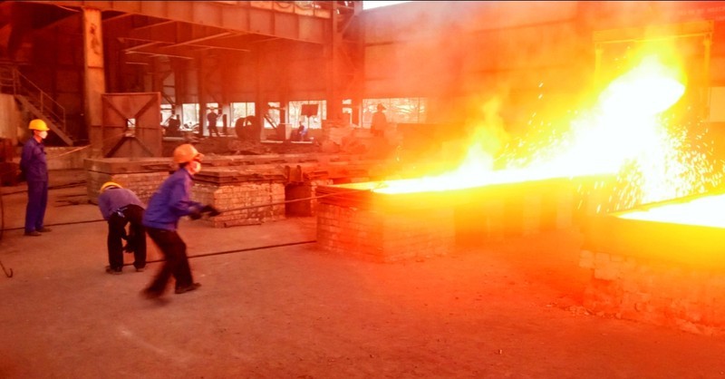 Production at the Thai Nguyen ferrosilicon plant.