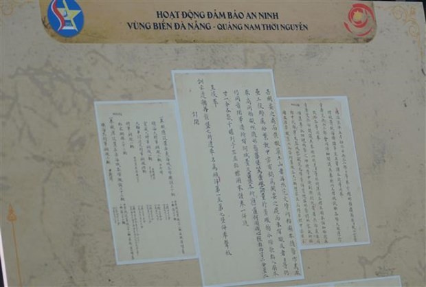The exhibits feature Da Nang’s role under the Nguyen Dynasty (1802-1945). (Photo: VNA)