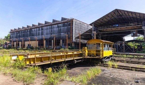 Gia Lam train factory in Hanoi. (Photo: The Courtesy of Hanoi's Department of Culture and Sports)