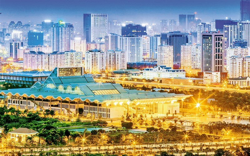 A view of Hanoi at night. (Photo: NDO/Duy Linh)