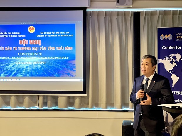 Secretary of the provincial Party Committee Ngo Dong Hai at the conference (Photo: VNA)