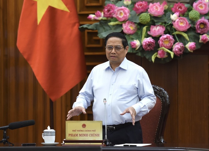 PM Pham Minh Chinh speaks at the meeting. (Photo: NDO)